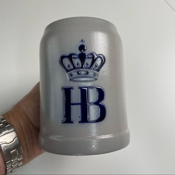 Hofbrauhaus Gray Stoneware Beer Mug/Stein Made in Germany - Picture 1 of 9